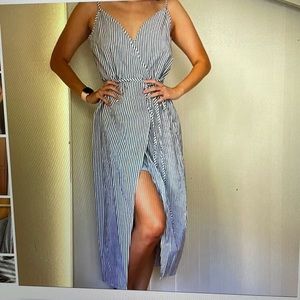 WAYF striped dress. worn once!